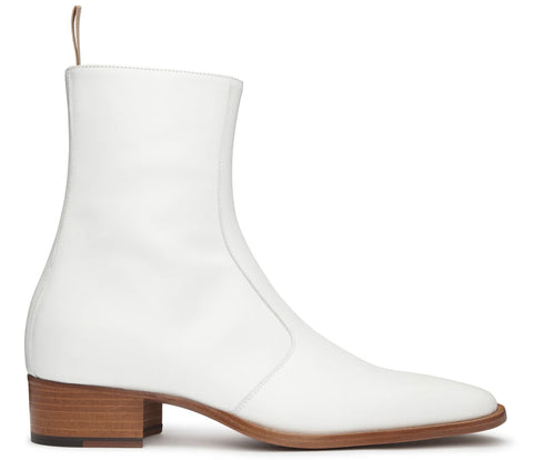Luca Boot- White Leather
