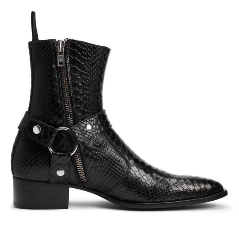 Weston Boots - Black Skin Leather